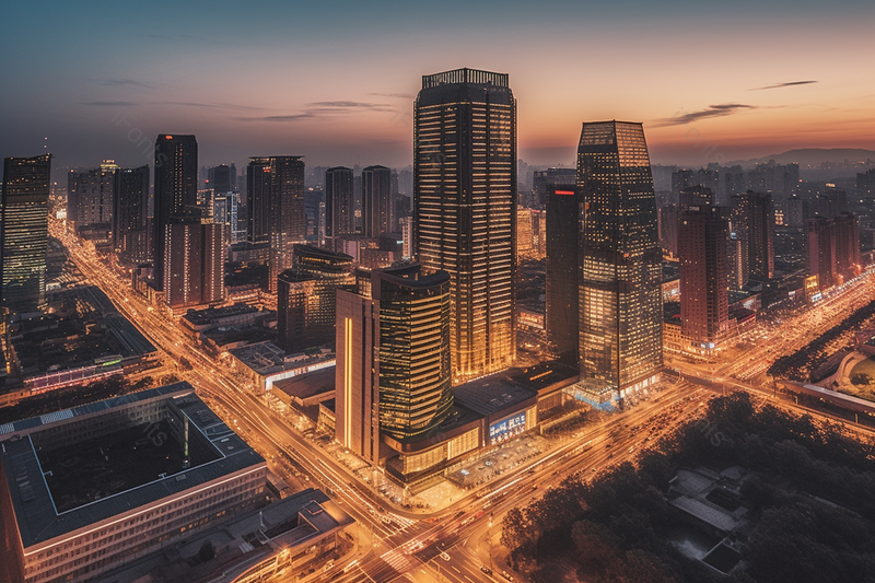 城市风光摩天大楼夜晚灯光,高清,摄影图,摄影图片,图片大全,摄影图免费下载